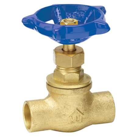 Homewerks 230-4-34-34 Copper x Copper Stop Valve- Brass - 0.75 in. 164803